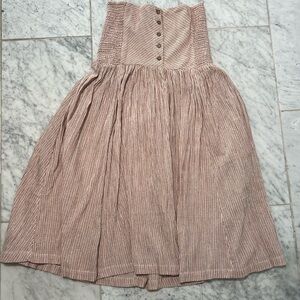 Free people strapless smocked tube dress size small